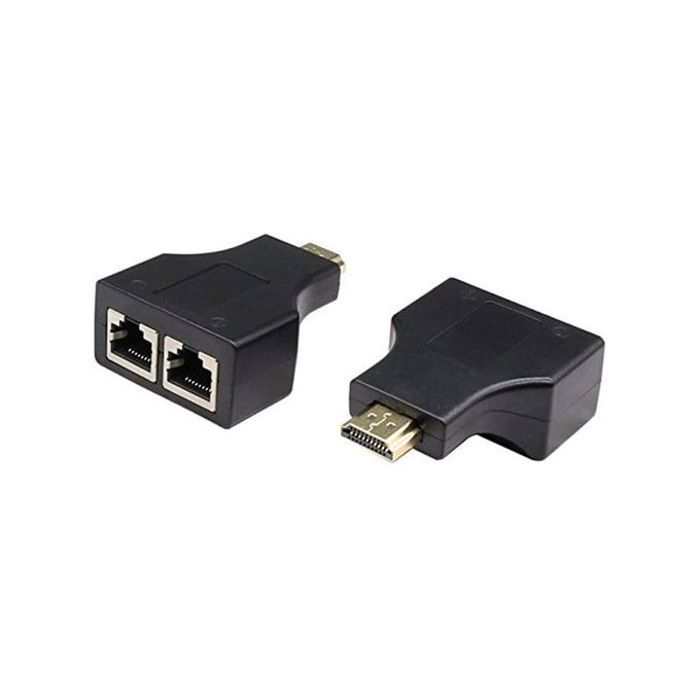 HDMI Dual RJ45 CAT5e CAT6 LAN Ethernet HDMI Extender