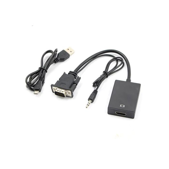 Sortie VGA vers HDMI 1080P HD+ Audio haute qualité
