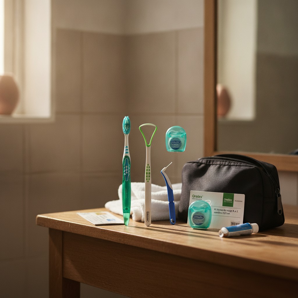 Kit dentaire de voyage 4 en 1 sensitive 0,01mm - ORALEX - Marjane Mall - Image 3