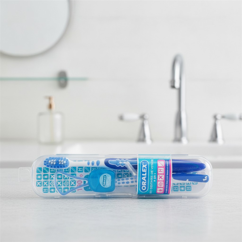Kit dentaire de voyage 4 en 1 sensitive 0,01mm - ORALEX - Marjane Mall - Image 2