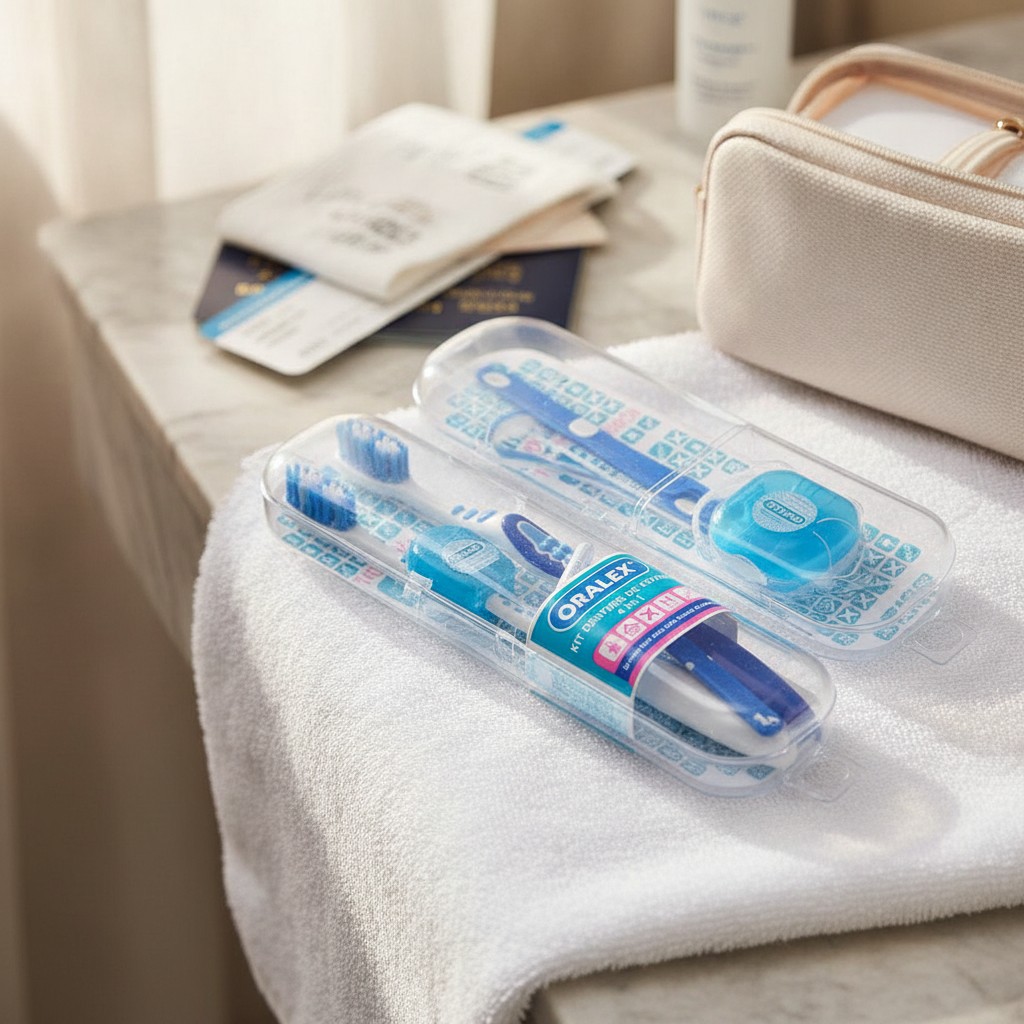 Kit dentaire de voyage 4 en 1 sensitive 0,01mm - ORALEX - Marjane Mall - Image 3