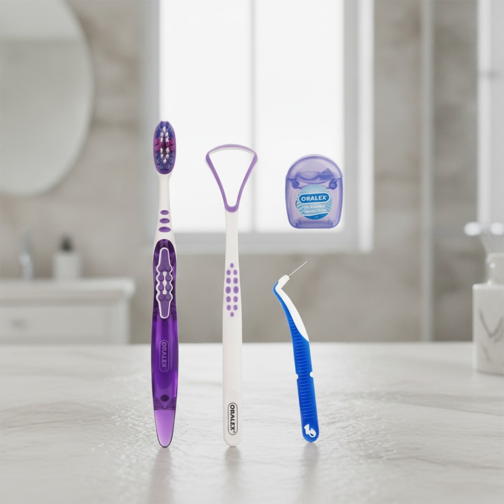 Kit dentaire de voyage 4 en 1 sensitive 0,01mm - ORALEX - Marjane Mall - Image 2