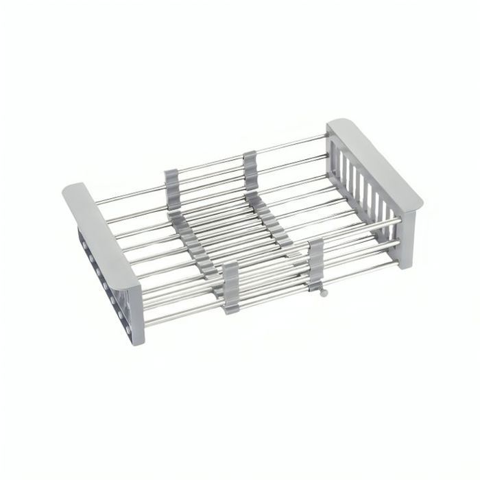 Égouttoir à vaisselle - Inox - Réglable - Extensible - Drainage intégré - Design moderne