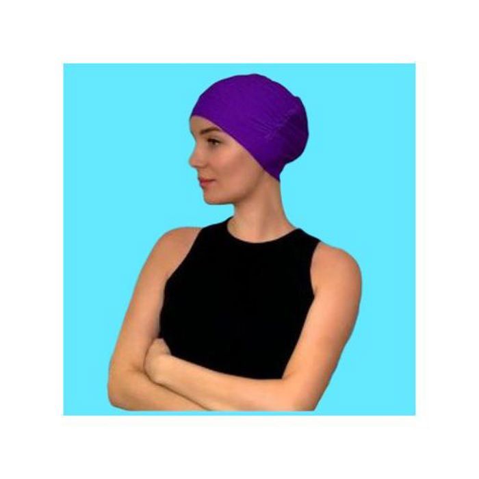 Bonnet de natation en silicone Imperméable Bonnet de Piscine & Nautiques mauvre