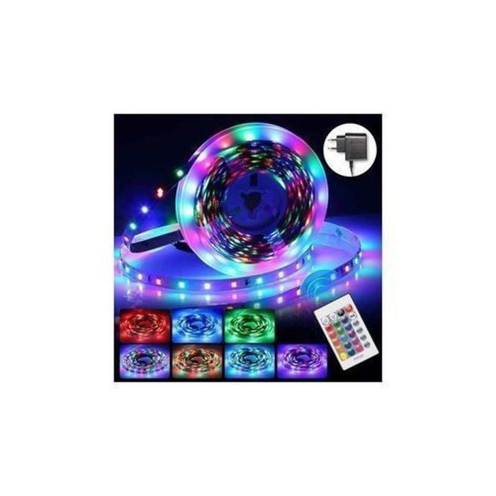 Led Strip Light Set 5M 2A Couleur changeante LED Strip Lights avec télécommande LED Lights Corde Lights