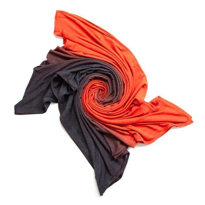 Châle OLGA Lycra dégradé Rouge Brique