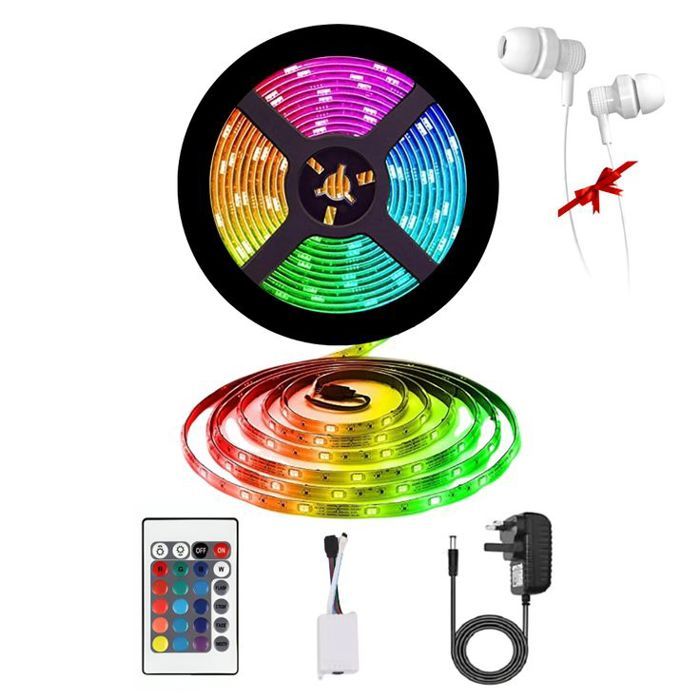 Ruban LED 5M / 2835 + Ecouteur cadeau