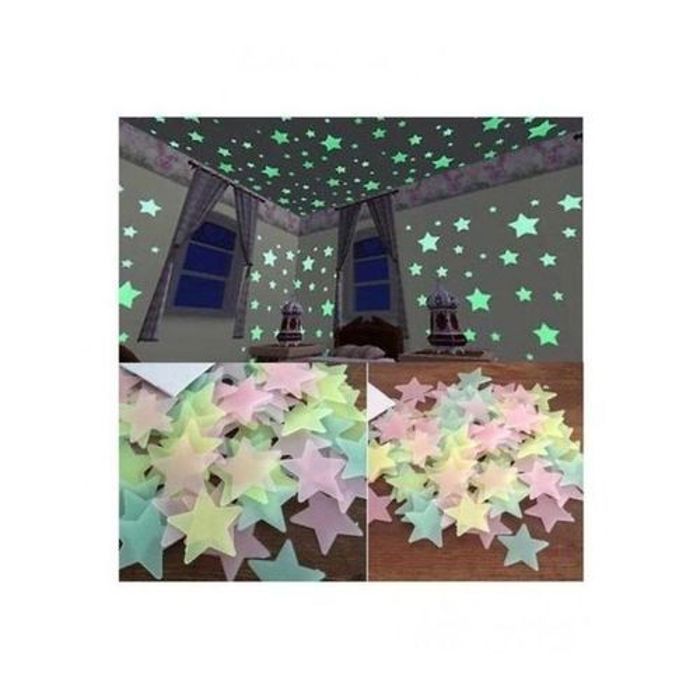 Pack 50 pcs étoiles lumineuses