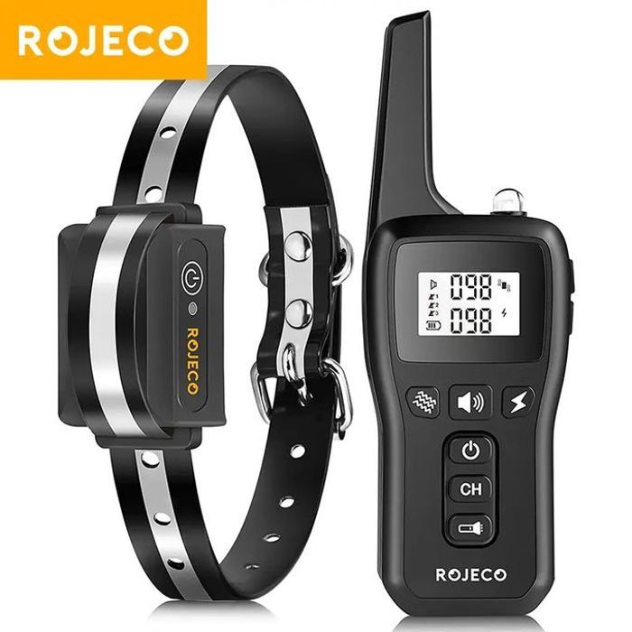 Dog Training Collar (Orange/Black) 1000m
