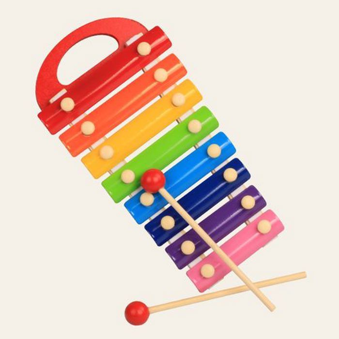 Xylophone pour enfants - MARQUE - Xylophone pour enfants - 8 notes - Bois - Jouet éducatif