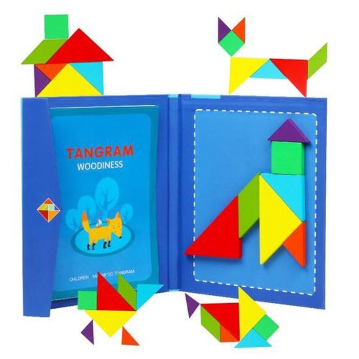 Jouet enfant et société Puzzle Tangram en bois