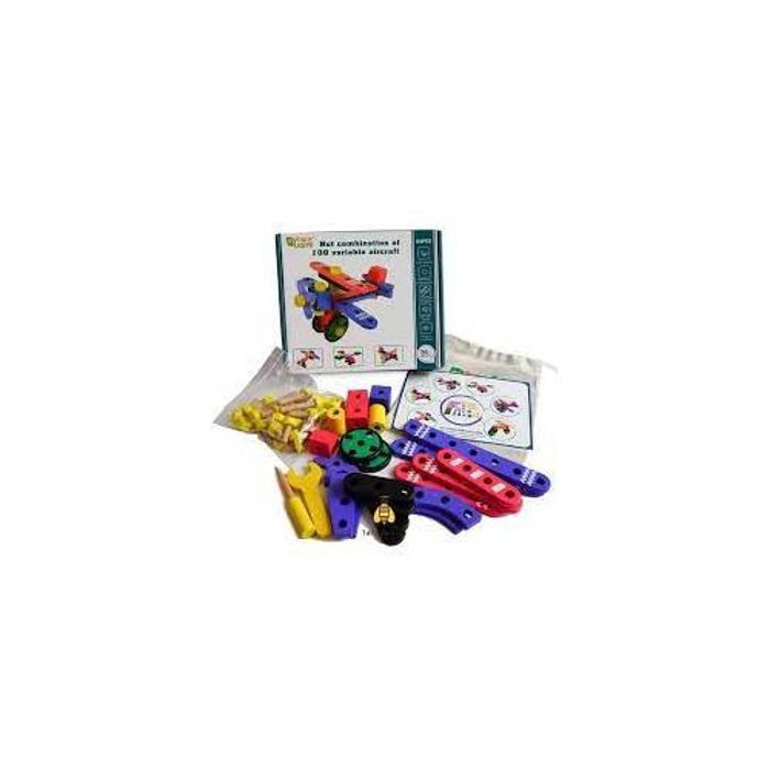 jouets Avion combiné d'écrou de véhicule en bois
