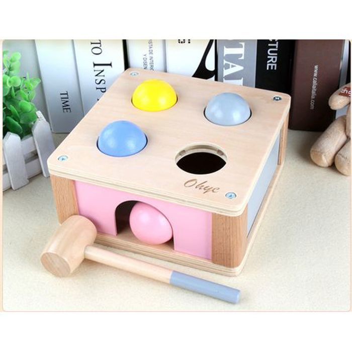 Jouet Enfant de Motricité en Bois pour Enfants Bébé de 12M+