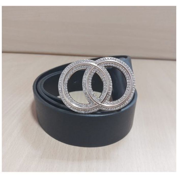 Ceinture Femme - Élégante - Noir - Simili cuir - Mixte - Fashion