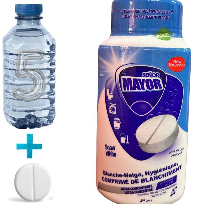 Javel en 32 Gélules concentre soit 160 litre de javel concentré