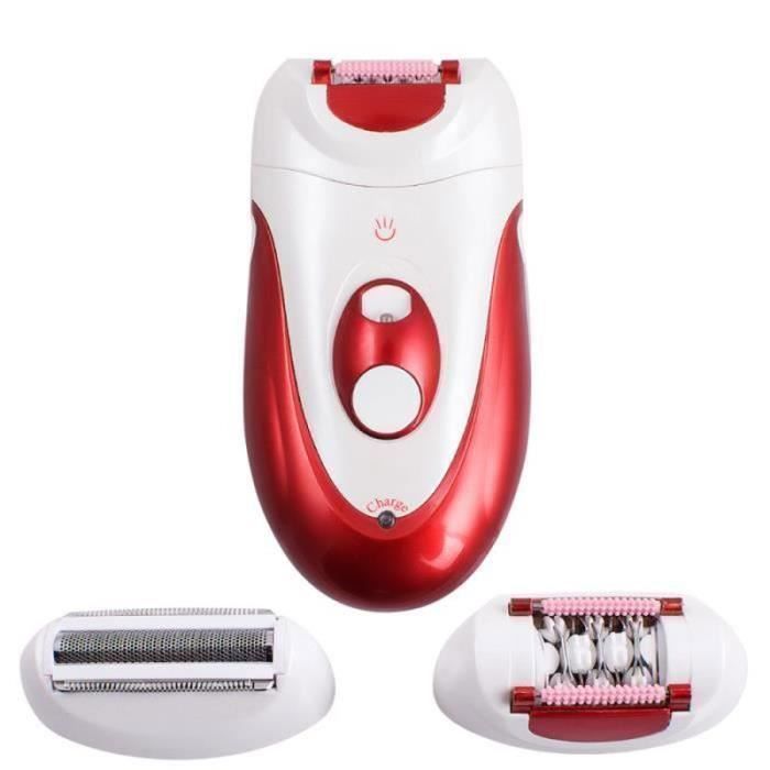 Epilateur électrique rechargeable pour femme - 2 en 1 multifonction d'épilation et rasage