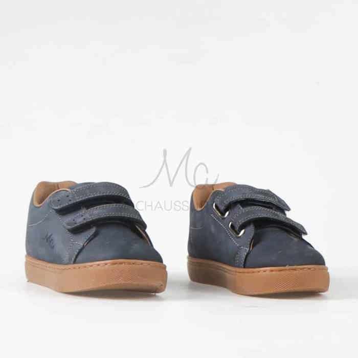 Baskets Enfants - MACHAUSSURE - Egor - Confort Absolu - Couleur Bleu - Talon Plat