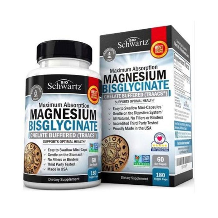Magnesium bisglycinate à absorption maximale - 180 Capsules