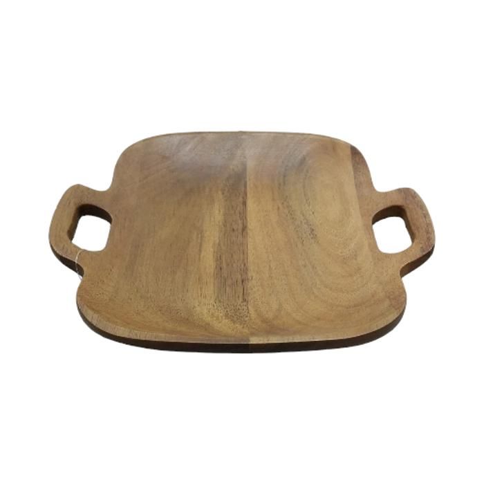 ASSIETTE EN BOIS AVEC MANCHE 18,5*19,2*2,5CM