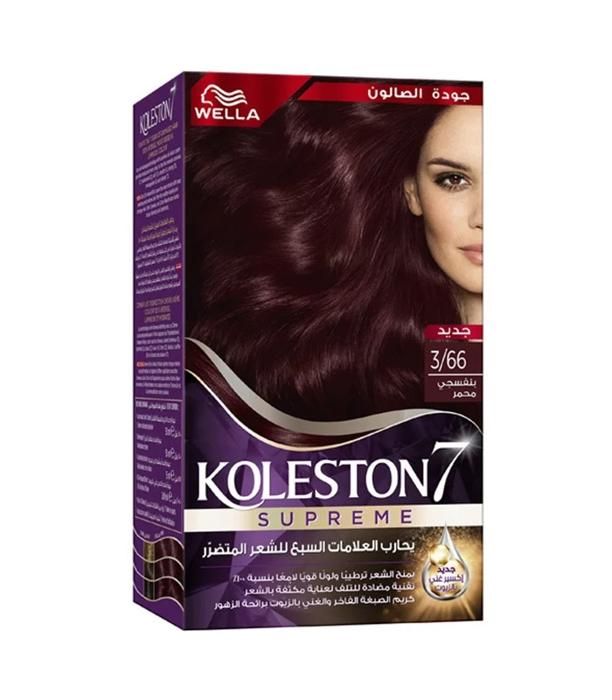 Koleston Kit teinture capillaire n 3/66 couleur violet de Wella, 142 ml