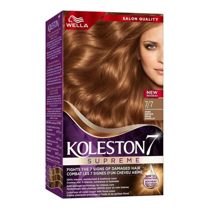 Coloration capillaire Wella Koleston 7/7 Brun cerf