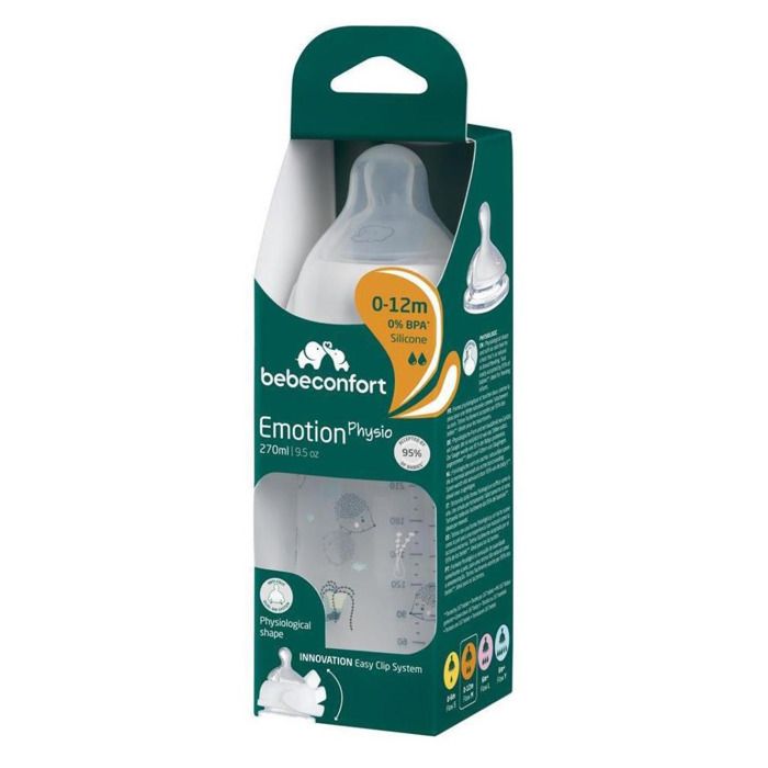 Bebe Confort Biberon Emotion Physio Pp 0-12M 270Ml Blanc Urban Garden