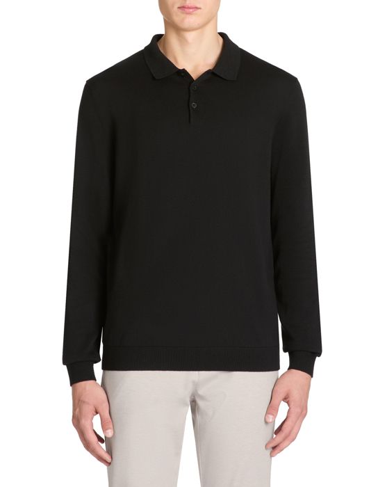 Polo regular en jersey de coton