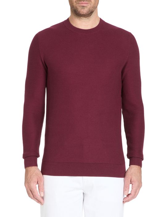 Pull col rond 100% coton