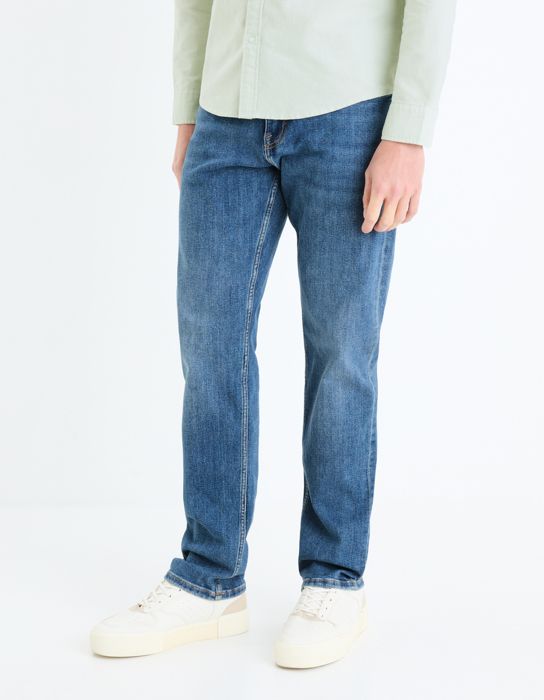 Jean droit stretch - CELIO - C15 - 3 longueurs - Confortable - Entretien facile