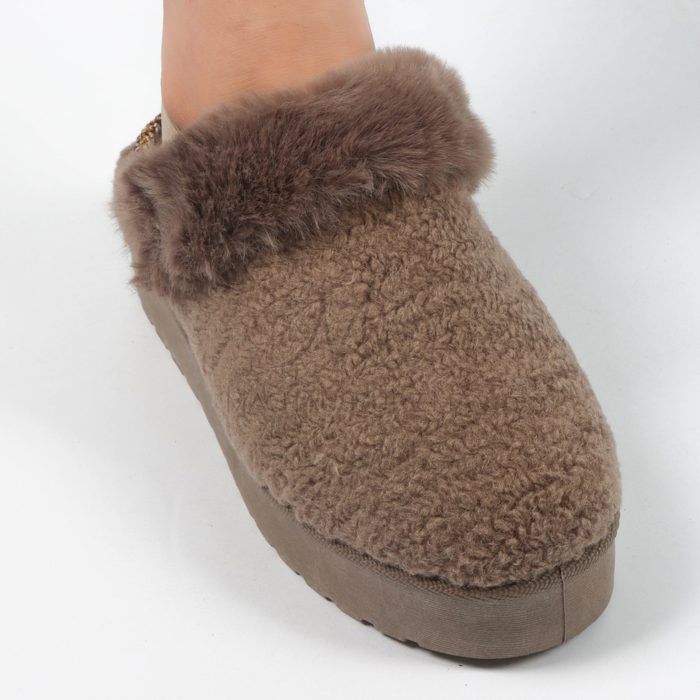 Pantoufles - Machaussure - Kaki - Confort - Élégance - Design tendance - Marjane Mall - Image 2