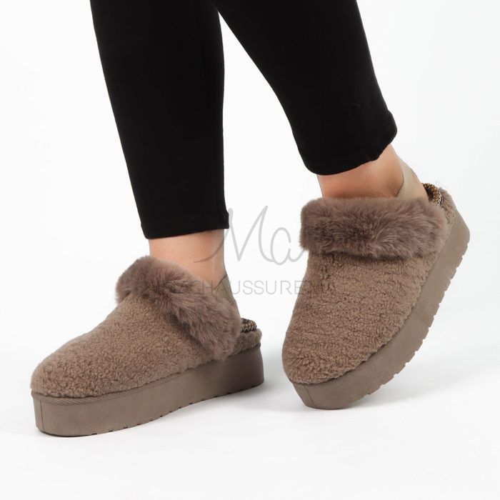 Pantoufles - Machaussure - Kaki - Confort - Élégance - Design tendance - Marjane Mall - Image 3