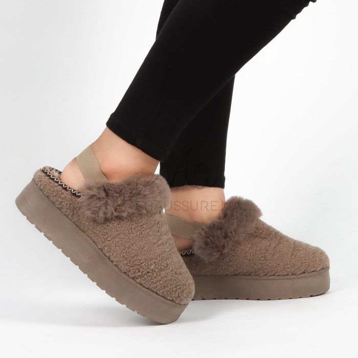 Pantoufles - Machaussure - Kaki - Confort - Élégance - Design tendance - Marjane Mall - Image 4