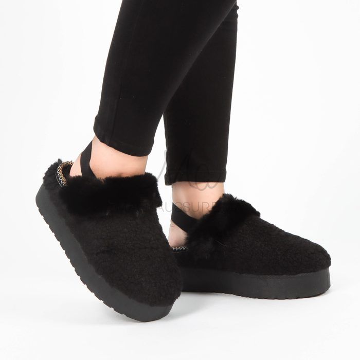 Pantoufles femmes en Noir
