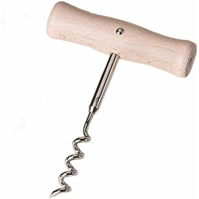 Tire-bouchon Manche en bois, Bois, Argent