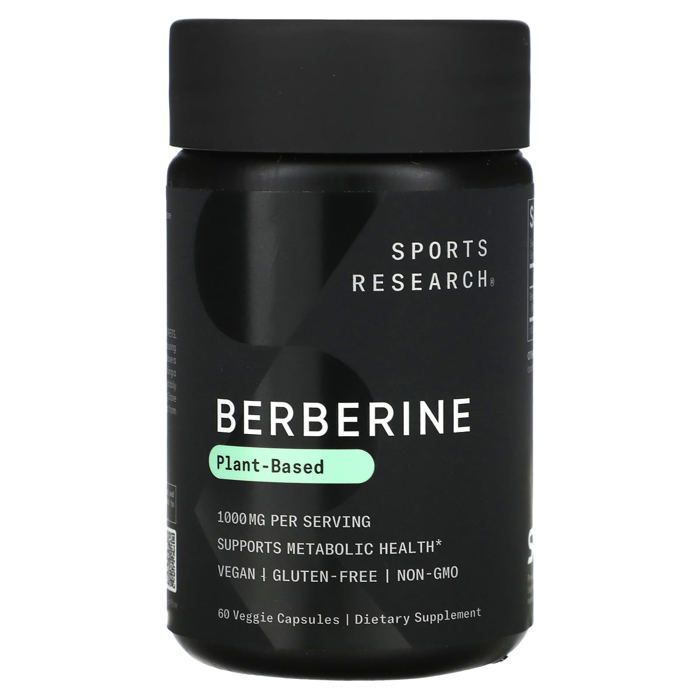 Berbérine, 1000 mg, 60 capsules végétariennes (500 mg par capsule)