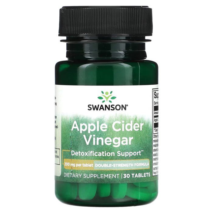 Vinaigre de cidre de pomme, 200 mg, 30 comprimés