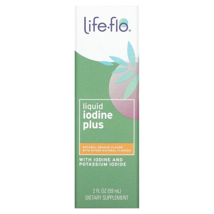 Liquid Iodine Plus Gouttes de liquide, Arôme Orange Naturelle, 2 fl oz (59 ml)