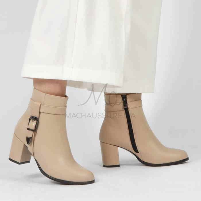 Kalvy – Bottines Femmes en Beige-37