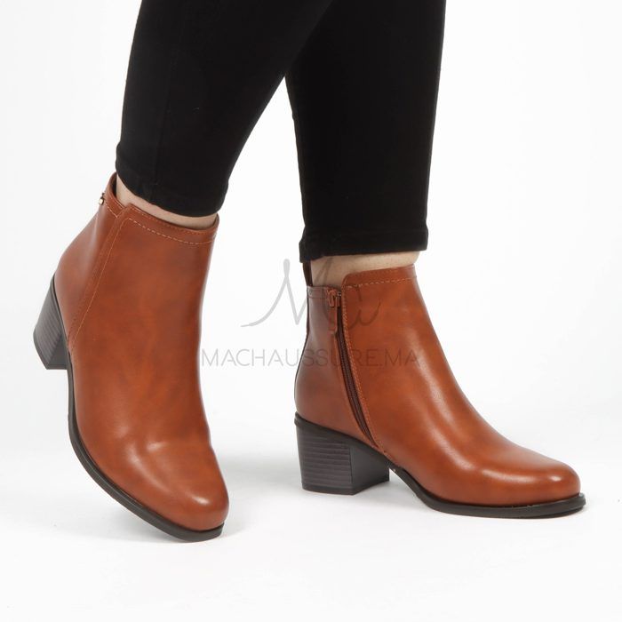 MARISA - Bottines à talon Femmes en Tabac-38