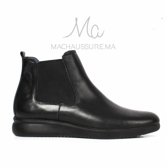 BOOTS - Hommes - Cuir - Noir - Taille 44 - Semelle légère et confortable