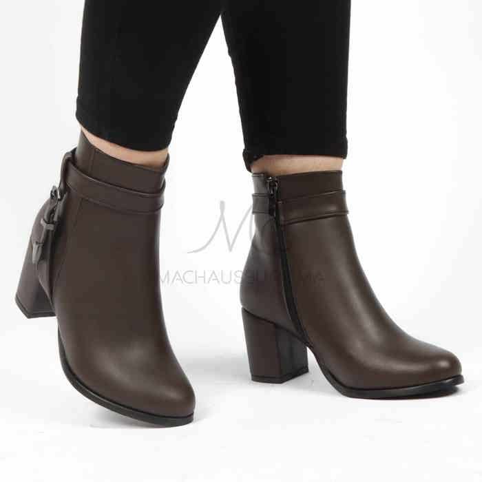 Kalvy – Bottines Femmes en Marron-38
