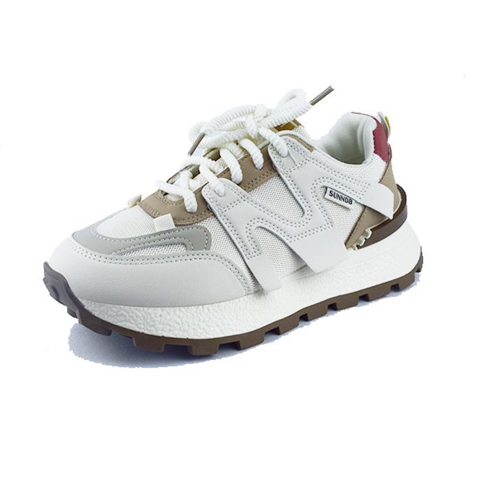 Basket sneakers pour femme 1003 beige/khaki