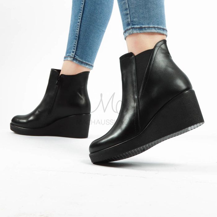 MACIVA - Bottines compensées en Noir 38