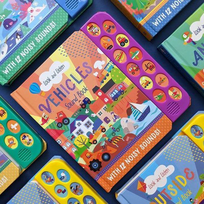 Livre interractif d'apprentissage anglais   Vehicles   12 BUTTON SOUND BOOK