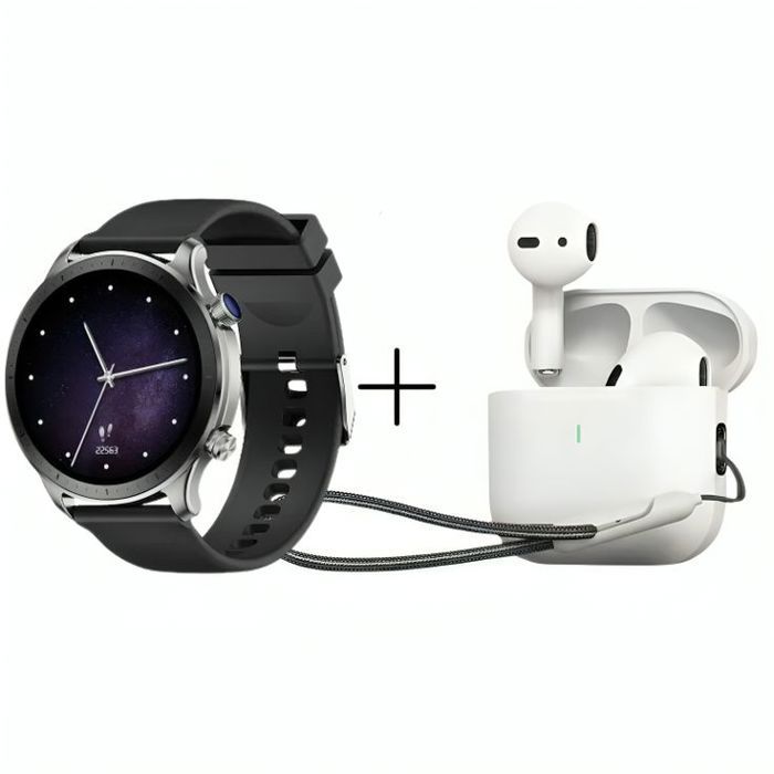 Pack - Smart Watch Motive 9Pro + Ecouteur Sans Fil Bluetooth Original DUNSPIN DS-AIR12