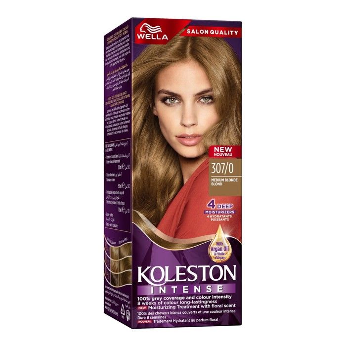 Coloration capillaire intense Wella Koleston 307/0 Blond moyen