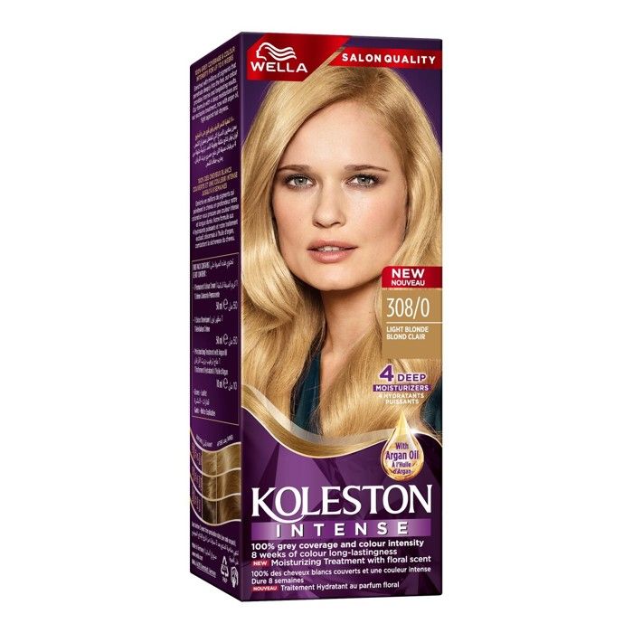 Coloration capillaire intense Wella Koleston 308/0 Blond clair