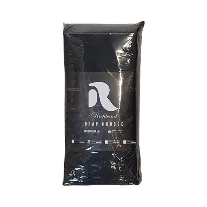 DRAP HOUSSE COTONELLE 140X190 NOIR