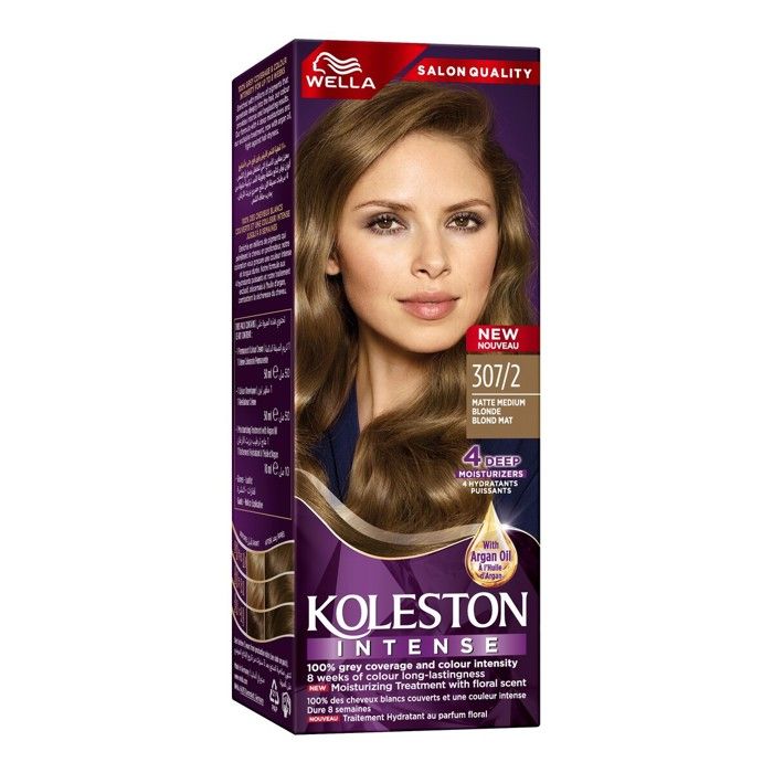 Coloration capillaire intense Wella Koleston 307/2 Blond moyen mat