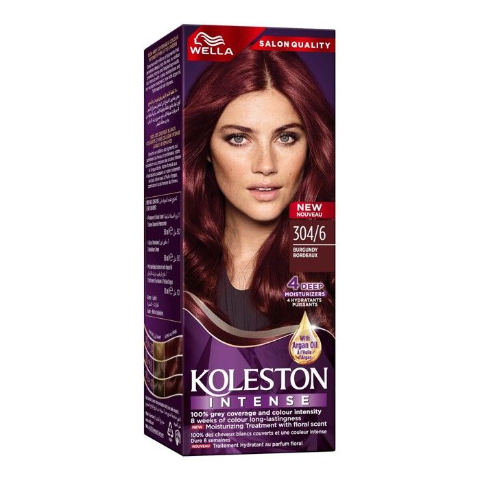Coloration capillaire intense Wella Koleston 304/6 Bordeaux